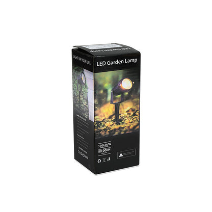 FOCO 7W NEGRO METALICO ENTERRAR P/JARDIN LH-3487