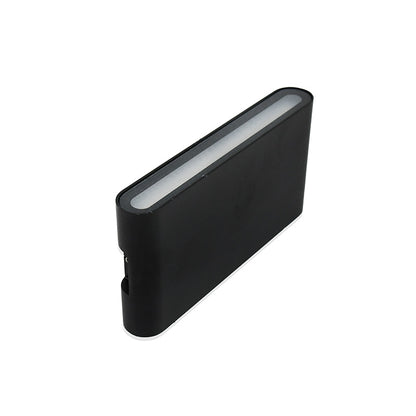 LUMINARIA 12W NEGRA DOBLE CHATO OVALADA LH-3488