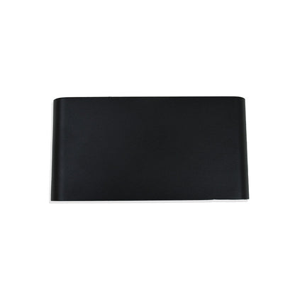 LUMINARIA 12W NEGRA DOBLE CHATO OVALADA LH-3488