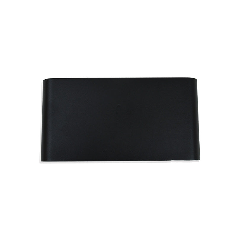 LUMINARIA 12W NEGRA DOBLE CHATO OVALADA LH-3488