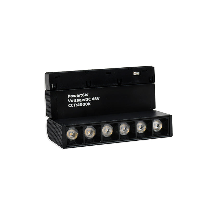 LUMINARIA NEGRA BISAGRA PARA RIEL 6W LH-3490