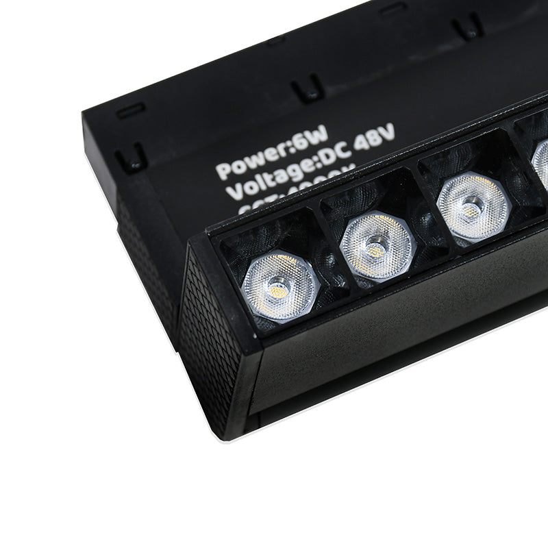 LUMINARIA NEGRA BISAGRA PARA RIEL 6W LH-3490