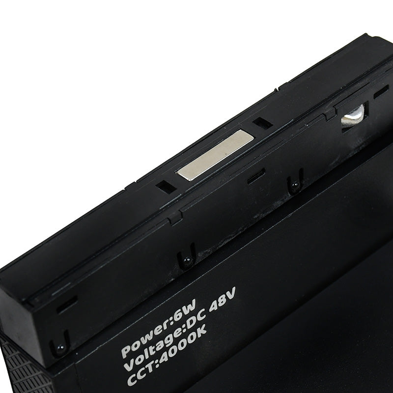 LUMINARIA NEGRA BISAGRA PARA RIEL 6W LH-3490