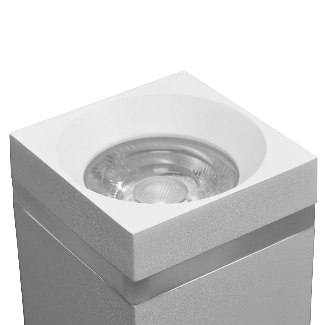 LUMINARIA 10W BLANCA RECTANGULAR 8X10.5CM LH-3496