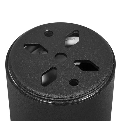 LUMINARIA 7W NEGRO CILINDRICA 5.5X8CM LH-3500