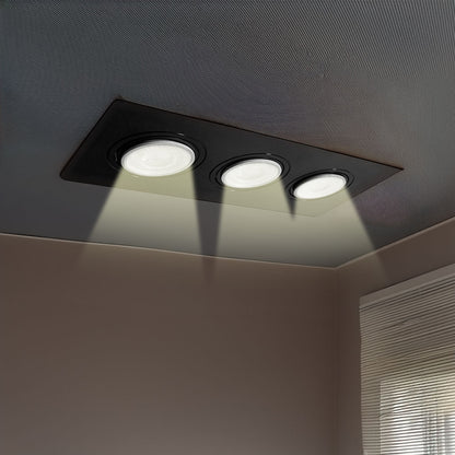 SOPORTE PARA 3 DICROICA NEGRO LH-3506