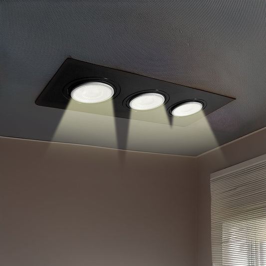 SOPORTE PARA 3 DICROICA NEGRO LH-3506