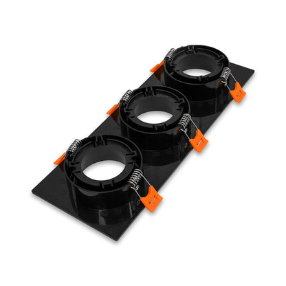 SOPORTE PARA 3 DICROICA NEGRO LH-3506