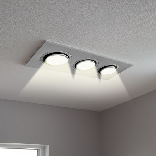 SOPORTE PARA 3 DICROICA BLANCO LH-3507
