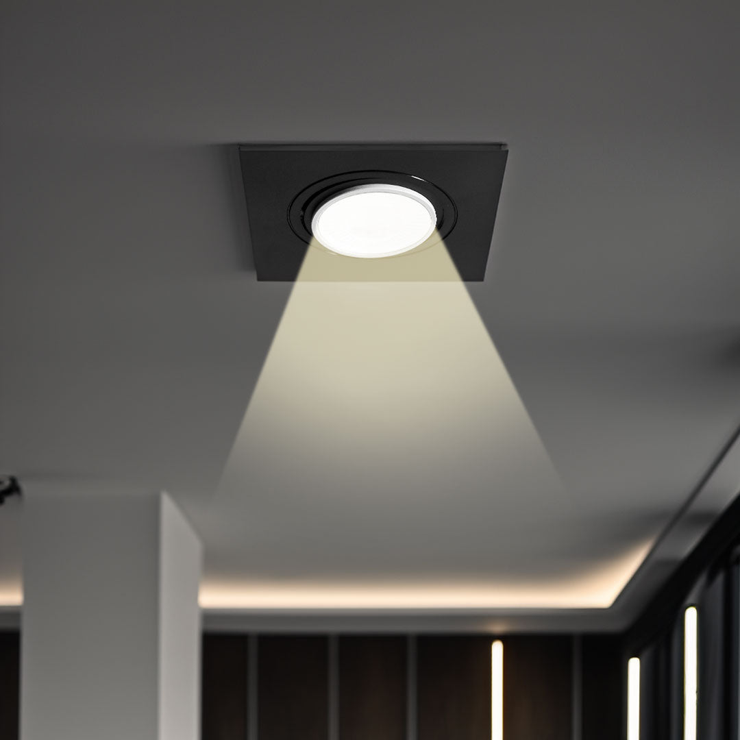 SOPORTE PARA 1 DICROICA NEGRO LH-3510