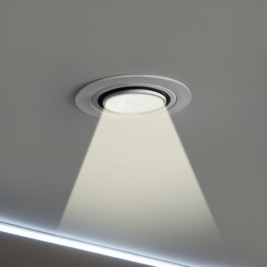 ARO P/DICROICA PLASTICO BLANCO LH-3515