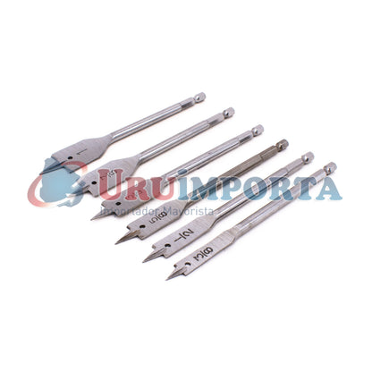 MECHA P/MADERA PLANA 6PZ 3/8″-1″ UYUSTOOLS BCM601
