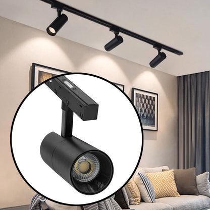 LAMPARA 10W PARA RIEL CILINDRICA NEGRA LH-3520