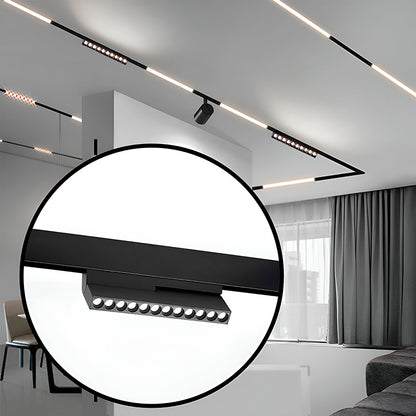 LUMINARIA NEGRA BISAGRA PARA RIEL 12W LH-3846