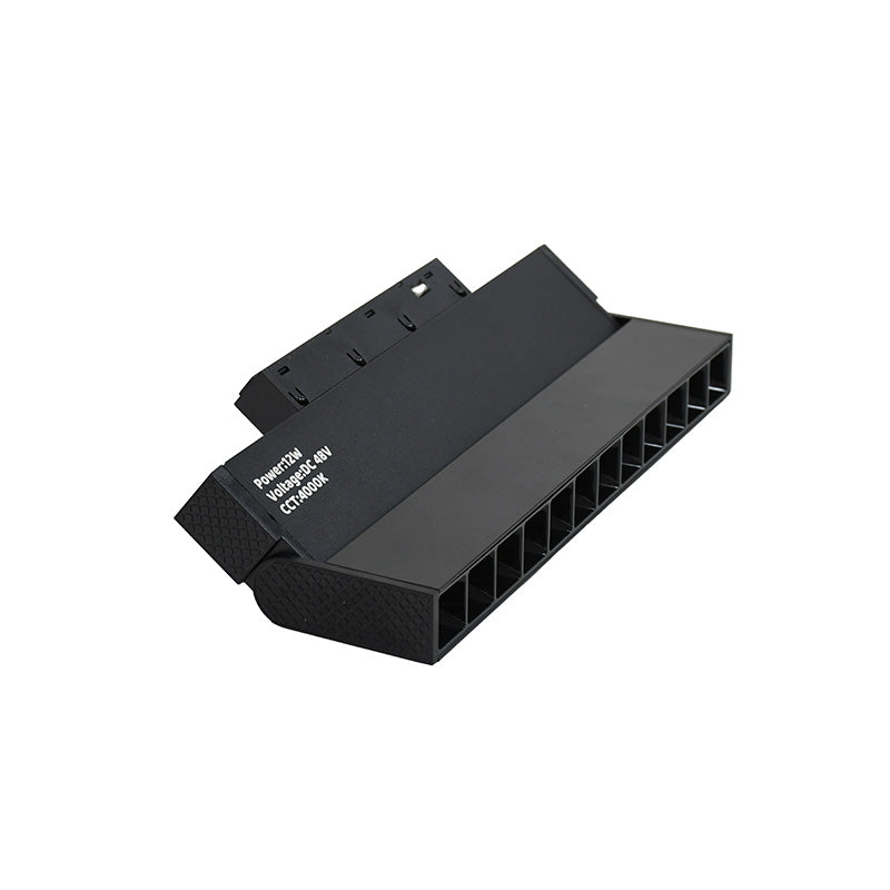 LUMINARIA NEGRA BISAGRA PARA RIEL 12W LH-3846