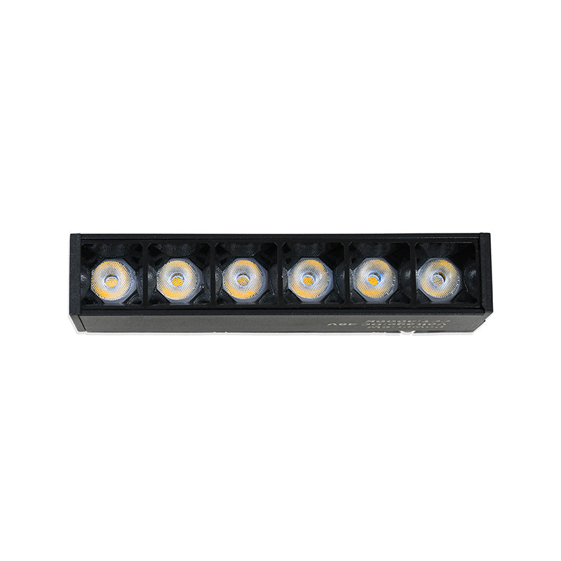 LUMINARIA NEGRA PARA RIEL 6W LH-3849