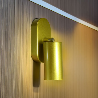 APLIQUE DE PARED METALICO DORADO UNA LUZ LH-3854