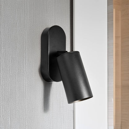 APLIQUE DE PARED METALICO NEGRO UNA LUZ LH-3855