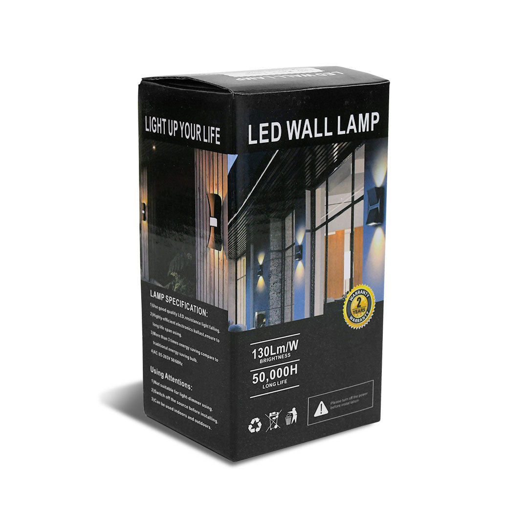 LUMINARIA 6W METALICA BLANCA DOS LUCES LH-3534