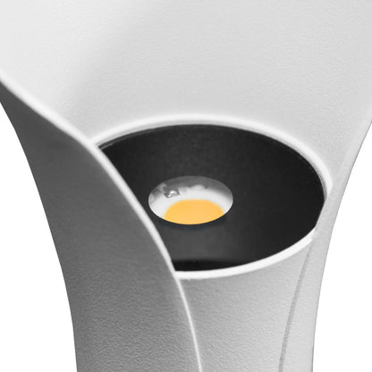 LUMINARIA 6W METALICA BLANCA DOS LUCES LH-3534