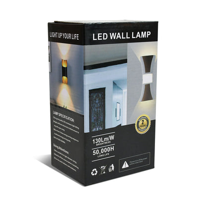 LUMINARIA 10W METALICA BLANCA DOS LUCES LH-3535