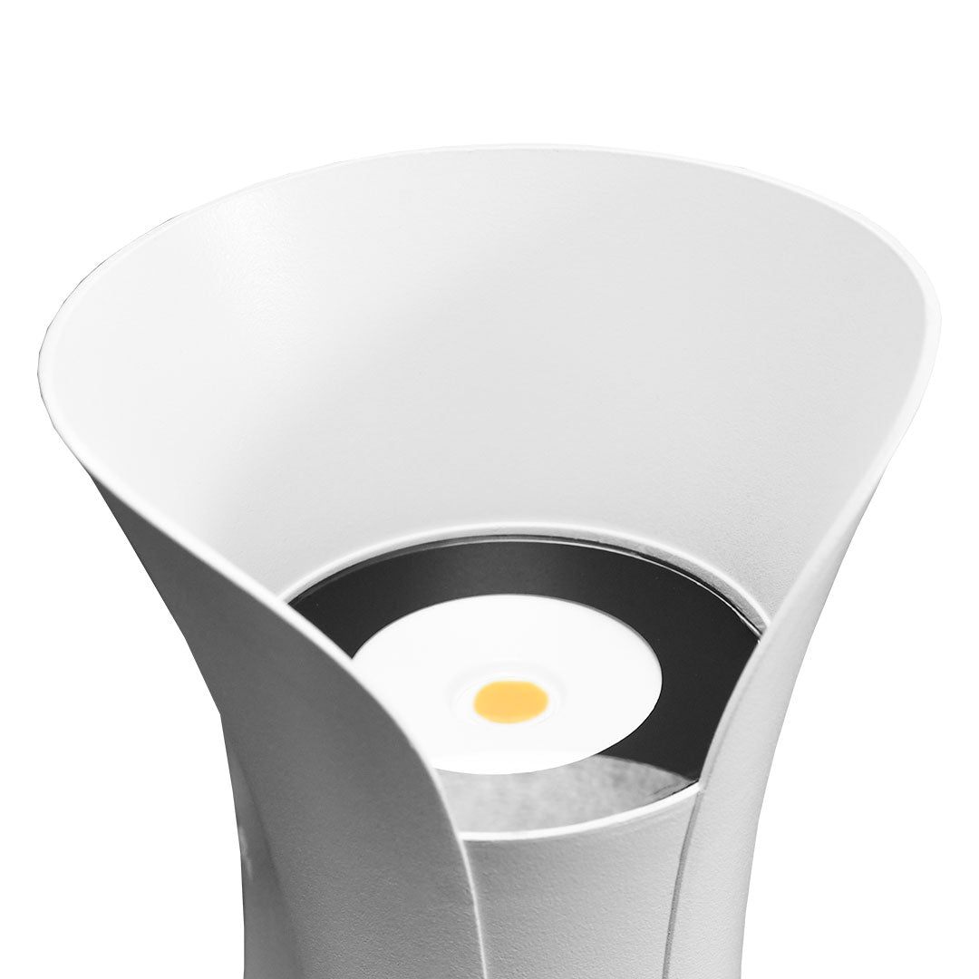 LUMINARIA 10W METALICA BLANCA DOS LUCES LH-3535