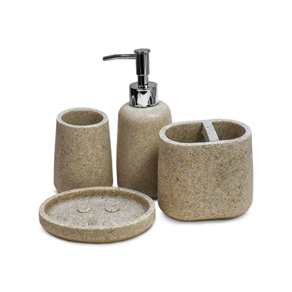 ACCESORIO BEIGE CERAMICO PARA BANO 4PZ LH-3639