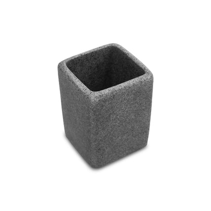 ACCESORIO GRIS PUNTOS NEGROS PARA BANO 4PZ LH-3640