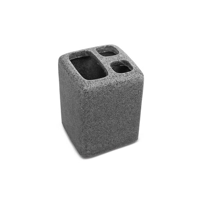 ACCESORIO GRIS PUNTOS NEGROS PARA BANO 4PZ LH-3640