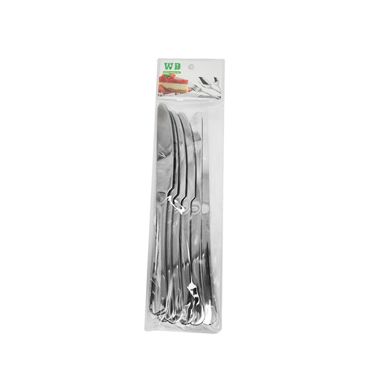 CUCHILLO DE MESA 6PZ METALICAS LH-3731