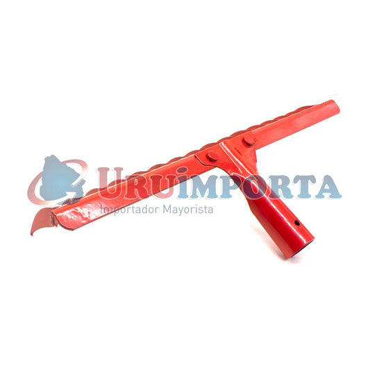 RASTRILLO 16 DIENTES 41CM METALICO ROJO LH-1562