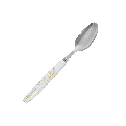 CUCHARA DE MESA 6PZ MANGO PLASTICO BLANCO LH-3745