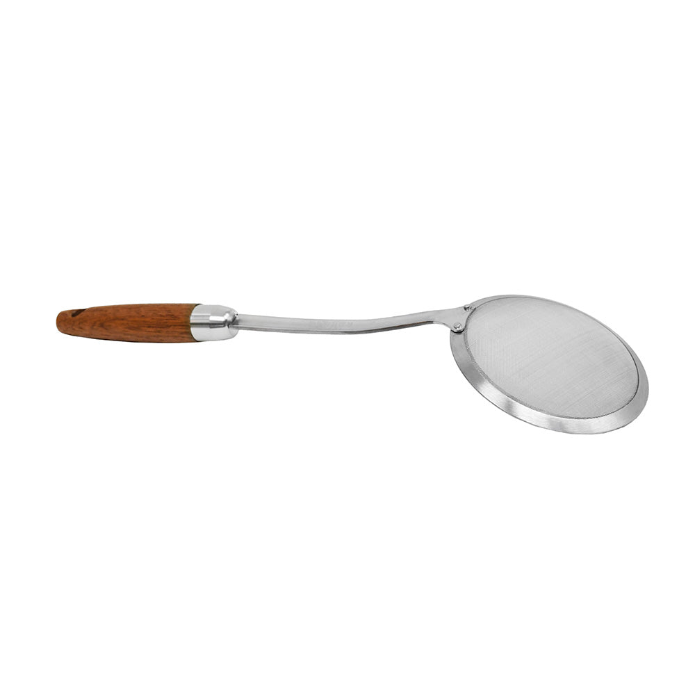 COLADOR 12CM METALICO MANGO MADERA LH-3765
