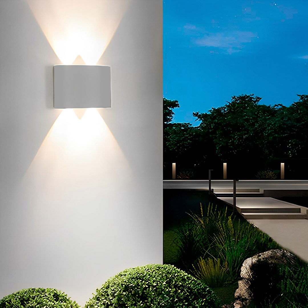 LUMINARIA BIDIRECCIONAL BLANCA 2 LUCES LH-3868