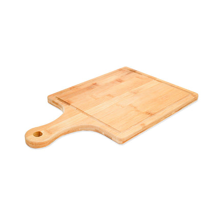 TABLA DE BAMBU 40X24CM CUADRADA C/MANGO LH-3637