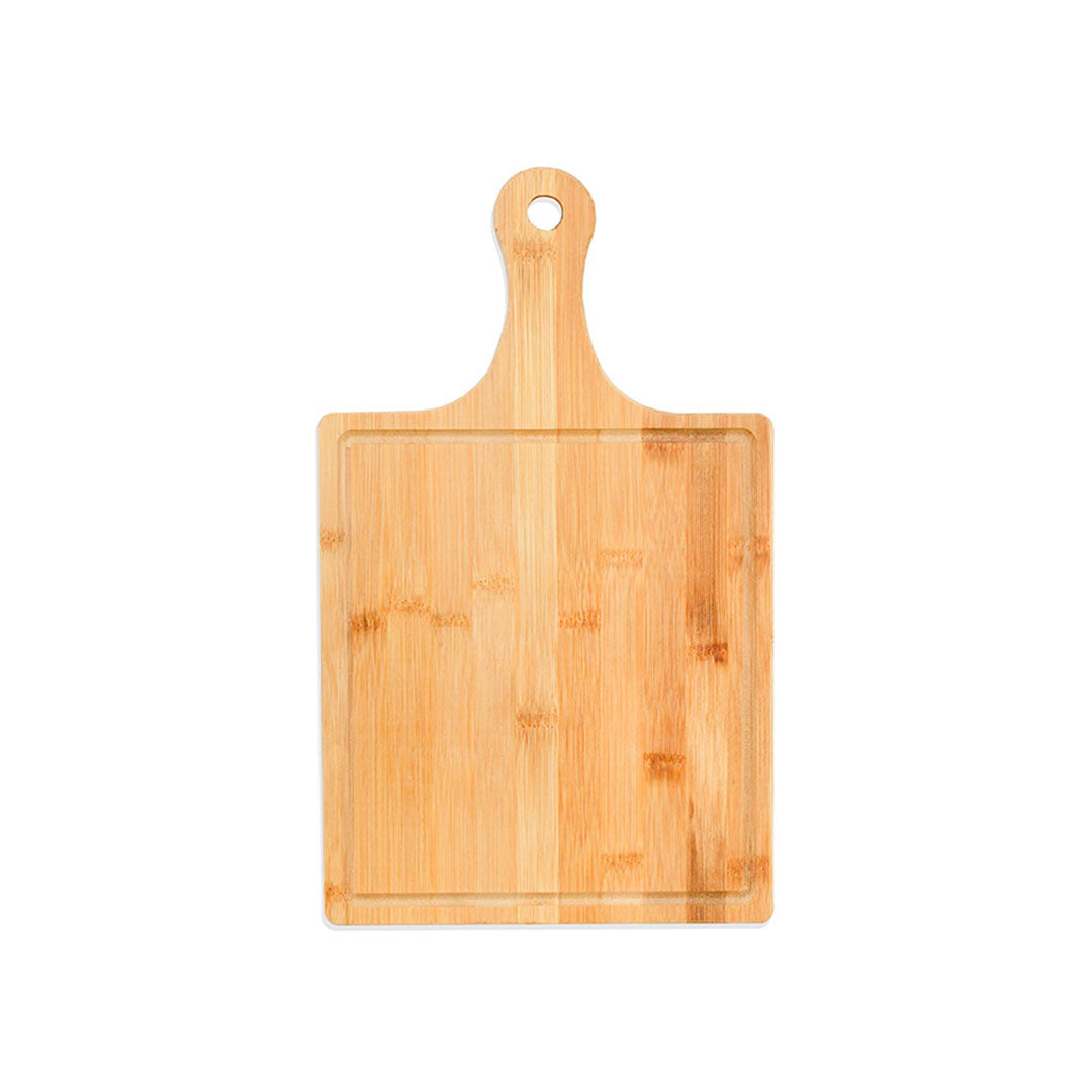 TABLA DE BAMBU 40X24CM CUADRADA C/MANGO LH-3637