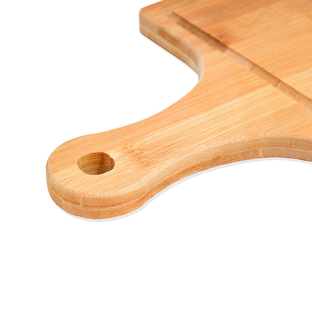 TABLA DE BAMBU 40X24CM CUADRADA C/MANGO LH-3637