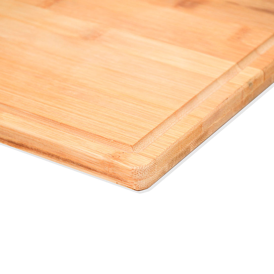 TABLA DE BAMBU 40X24CM CUADRADA C/MANGO LH-3637