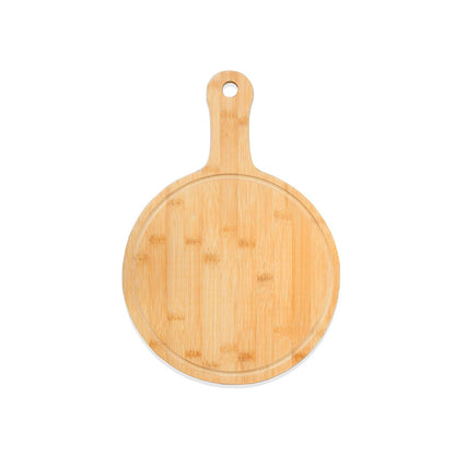 TABLA DE BAMBU 40X28CM REDONDA C/MANGO LH-3638