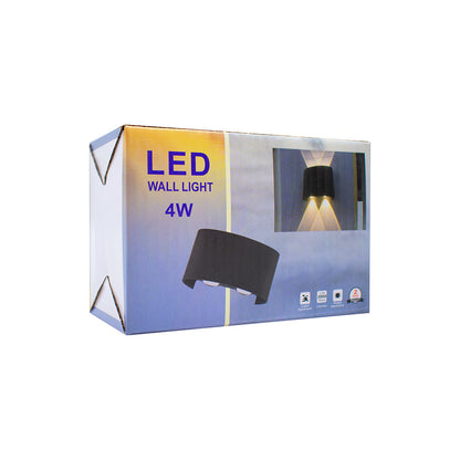LUMINARIA BIDIRECCIONAL NEGRA 2 LUCES LH-3864