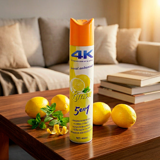 DESODORANTE 4K AEROSOL DE AMBIENTE LIMON 33210