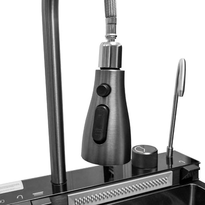 PILETA ACERO INOX MULTIFUNCION C/LAVA VASO LH3883