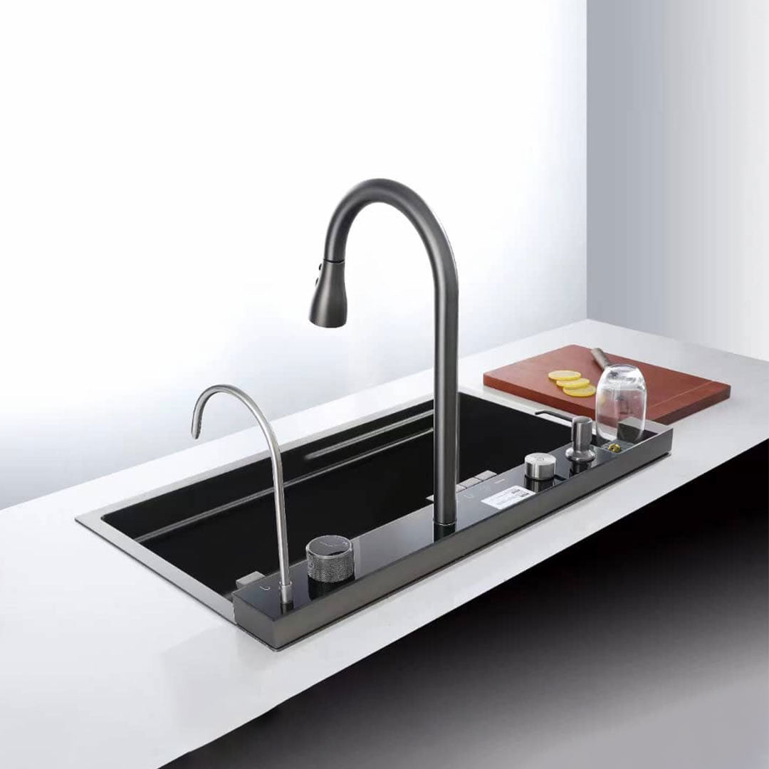 PILETA ACERO INOX MULTIFUNCION C/LAVA VASO LH3883