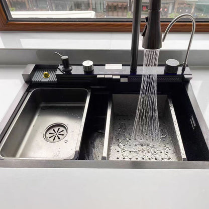 PILETA ACERO INOX MULTIFUNCION C/LAVA VASO LH3883