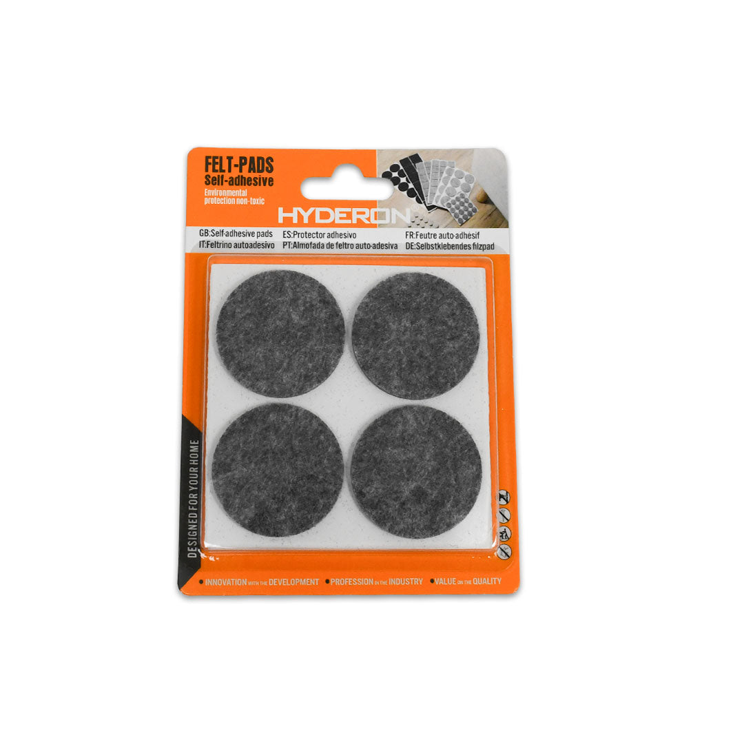 PROTECTOR ADHESIVO REDONDO GRIS 8PZ 40MM LH-3568