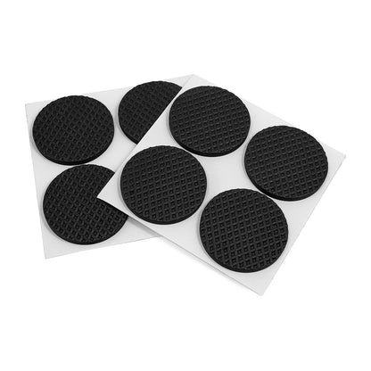 PROTECTOR ADHESIVO REDONDO NEGRO 8PZ 40MM LH-3562