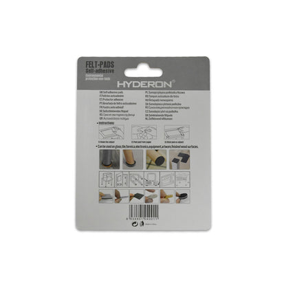 PROTECTOR ADHESIVO REDONDO NEGRO 18PZ 25MM LH-3561