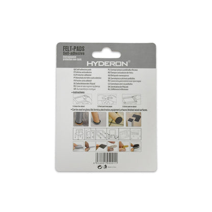 PROTECTOR ADHESIVO REDONDO NEGRO 32PZ 19MM LH-3560