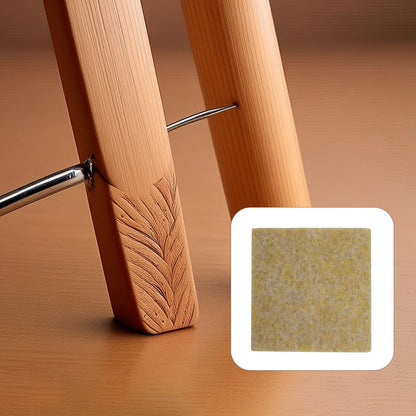 PROTECTOR ADHESIVO CUADRADO BEIGE 8PZ 40MM LH3577