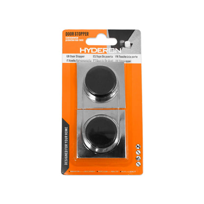TOPE 2PZ PARA PUERTA REDONDO NEGRO LH-3555